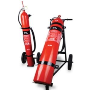 Buy 25kg CO₂ Trolley Fire Extinguisher for industrial and commercial fire safety in Pakistan – Safe Traders