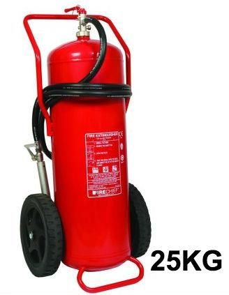 Buy 25kg DCP Dry Powder Trolley Fire Extinguisher for industrial and commercial use in Pakistan – Safe Traders